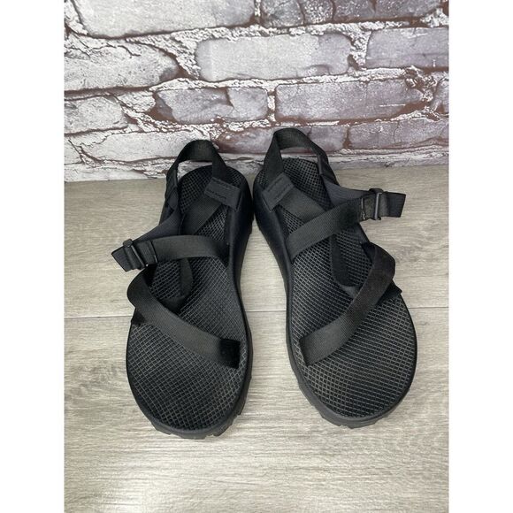 Chaco Z/Cloud Vibram Black Nylon Hiking Trail AnkleStrap Sandals Men 13M US/46EU - Picture 2 of 16